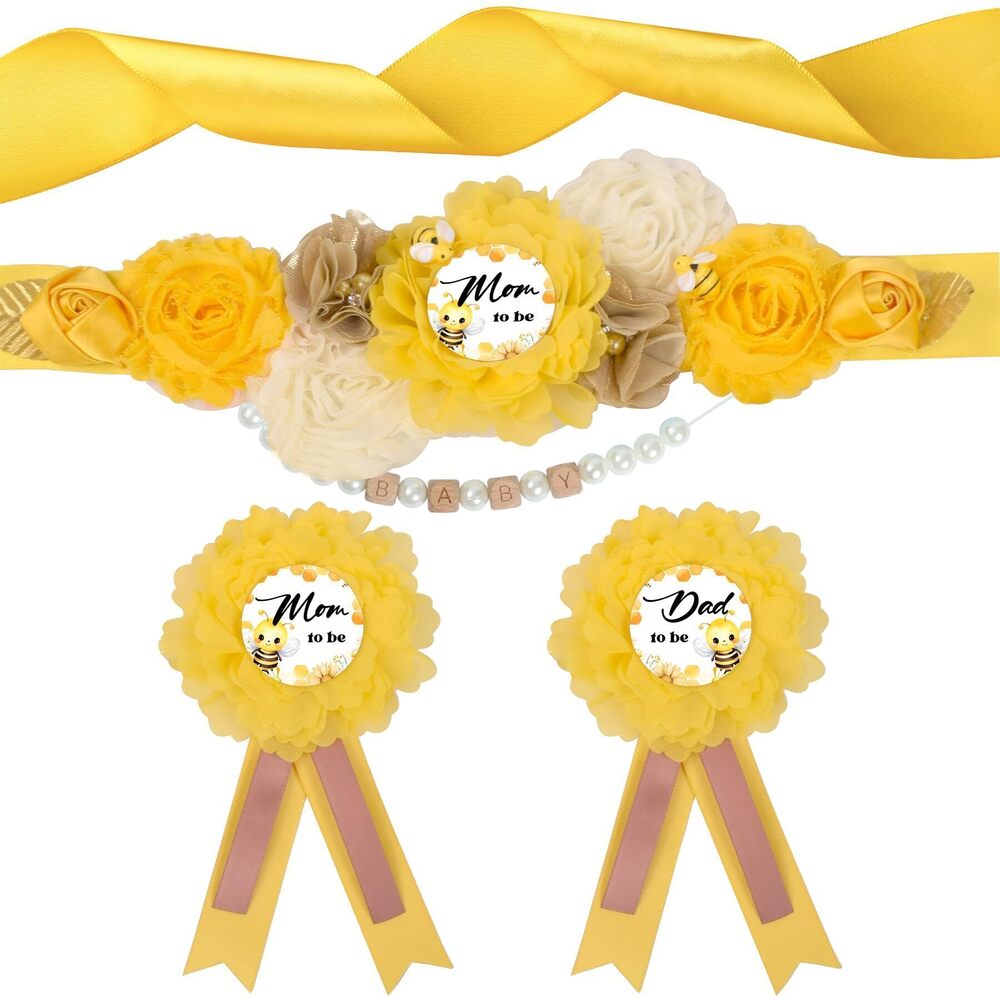 4183 Bee Baby Shower Decorations - Adjustable Honey Bee Theme Maternity